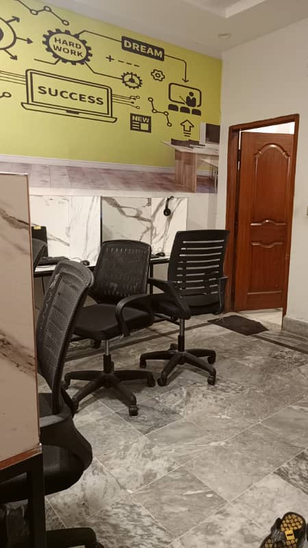 Furnished office for rent in johar town for software house +call centre 2