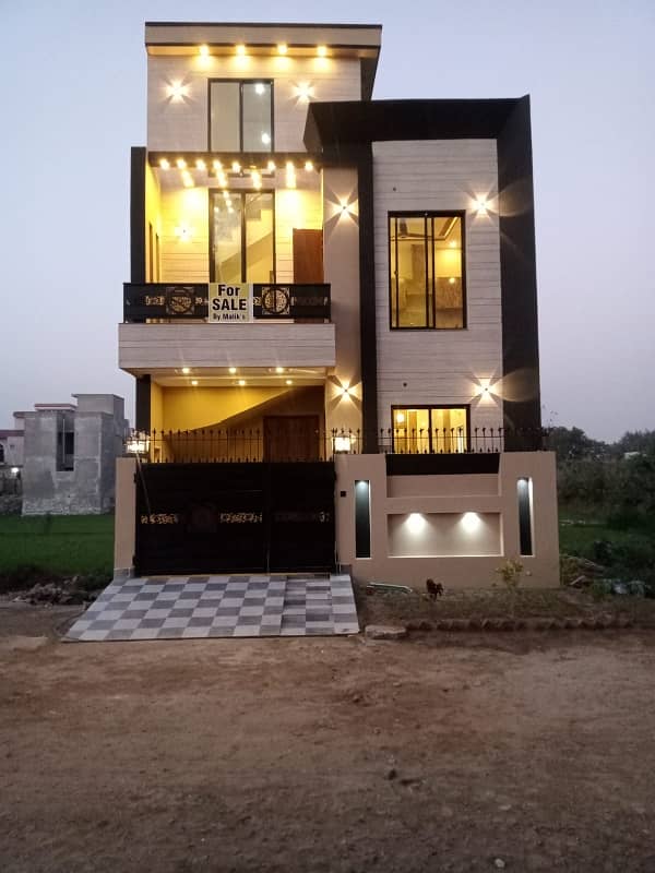 3 MARLA BRAND NEW LUXURY ELEVATION DESIGN MODERN HOUSE AVAILABLE FOR SALE IS PRIME LOCATION FACING 1 KANAL HOUSES FORMANITES HOUSING SCHEME BLOCK -A LAHORE. 0