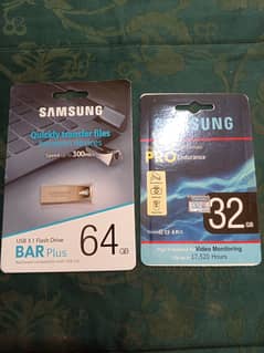 Samsung USB and memory card available for sale