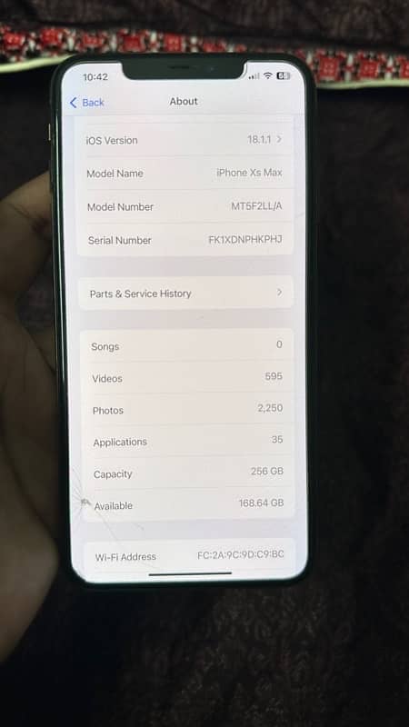 Iphone XS Max 256 Pta 8