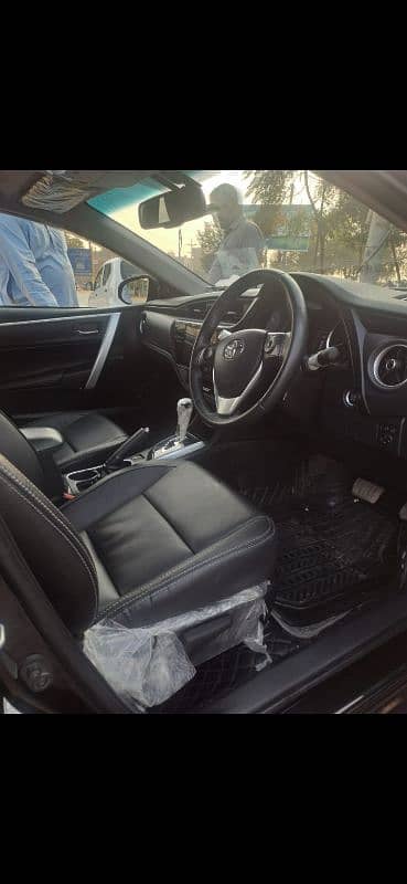 Toyota Altis Grande 2024 black interior 8