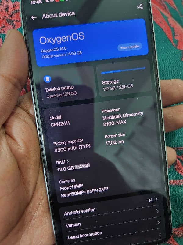 oneplus 10 R 12/256 Approved 5
