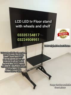 LCD LED tv Floor stand with wheel For office home music events