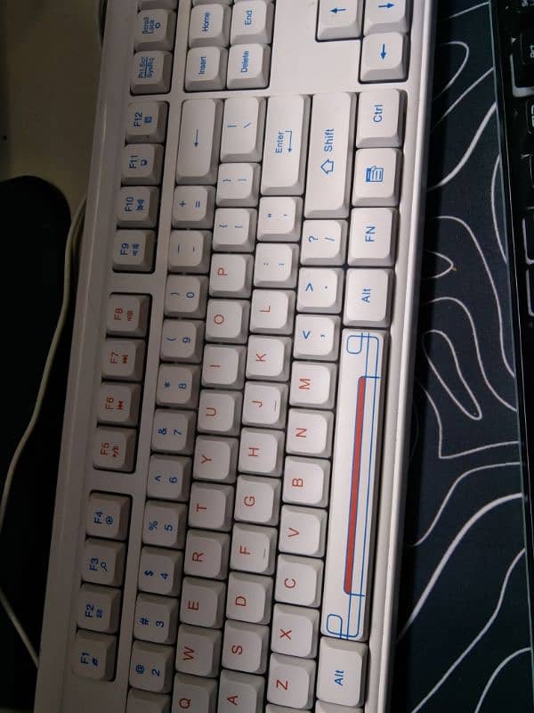 White Full Membrane Keyboard 100% Keyboard 100%. Accurate Selller 0