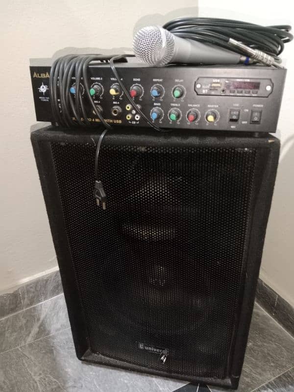 Loud speaker,amplifier and mike for sale all in one price 0