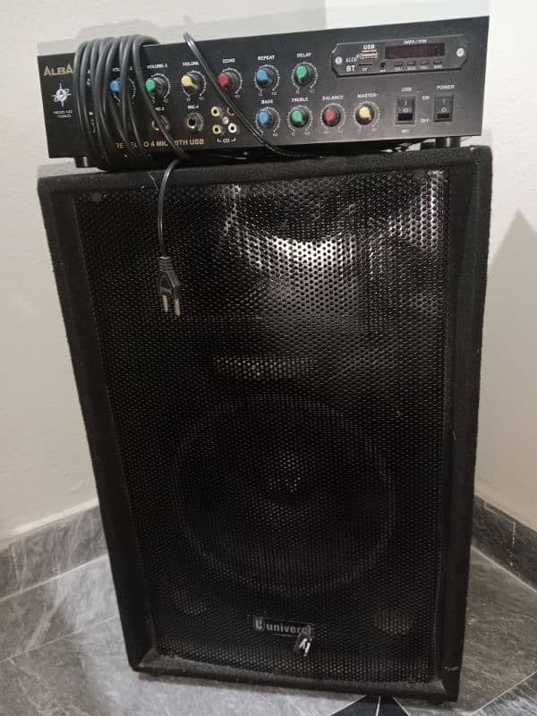 Loud speaker,amplifier and mike for sale all in one price 1