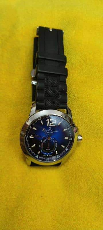 Bernhard H. Mayer Drift Glider Blue Men's Stainless Steel Wristwatch 3