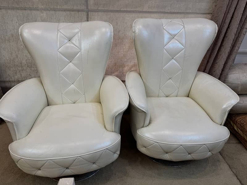 swivel chairs 3 sets urgent sale 3