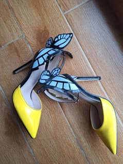 Butterfly Yellow Heels