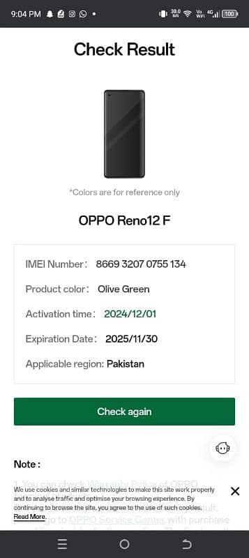 OPPO RENO 12F 2