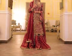 Bridal Farshi Lehnga with long shirt and chiffon dupatta