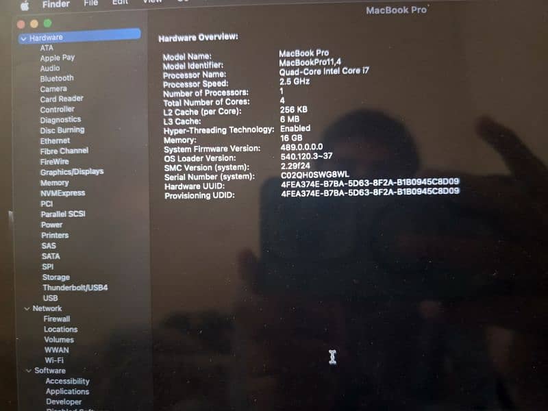 MacBook pro 2015 late 7