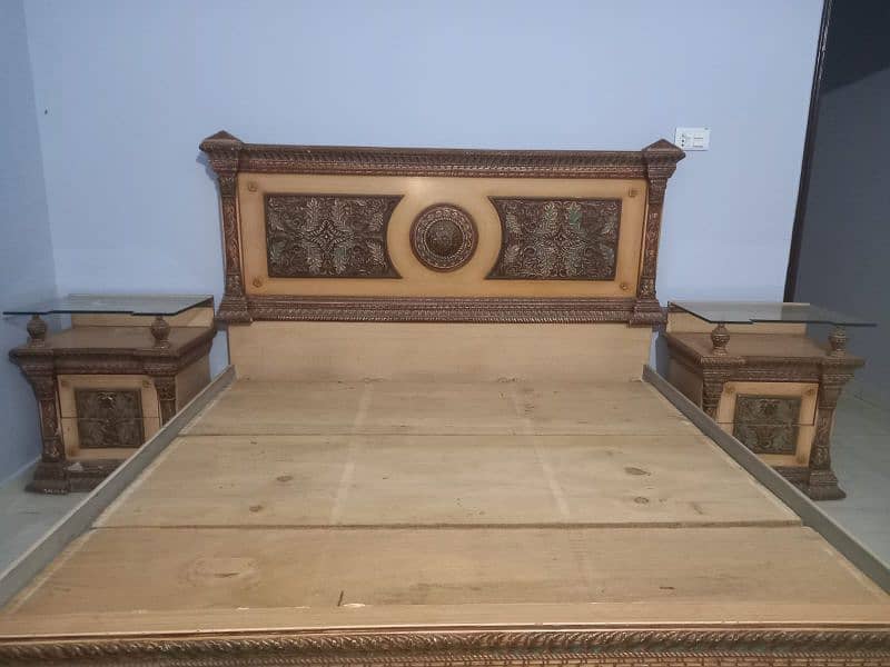 2 king bed dressing side table made of teek wood 6