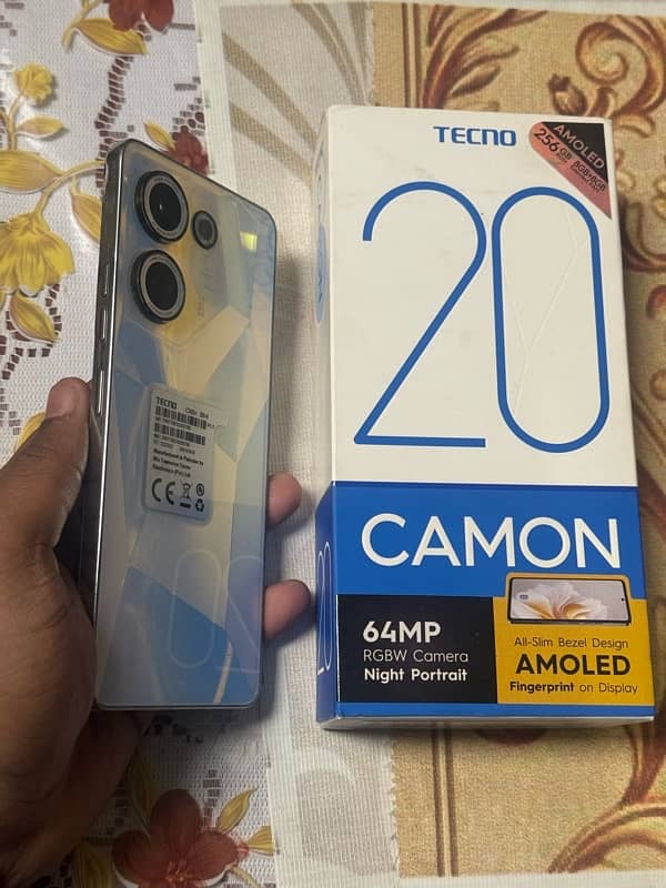 Tecno Camnon 20 Compelte box RAM 8+8 Gb ROM 256 GB 2