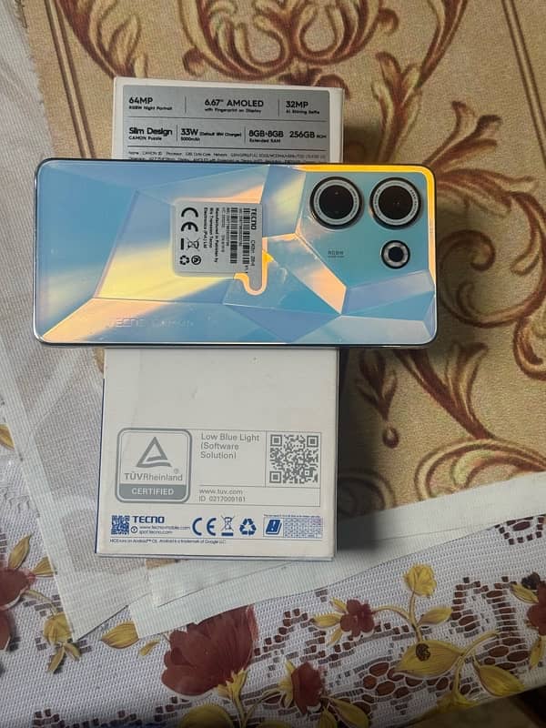 Tecno Camnon 20 Compelte box RAM 8+8 Gb ROM 256 GB 5