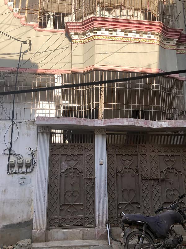 Two side corner house ST pe hai ground plus one house + 2 shops 2