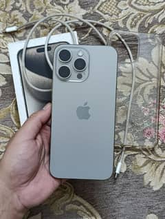 iphone 15 pro max 256gb (Natural Titanium)