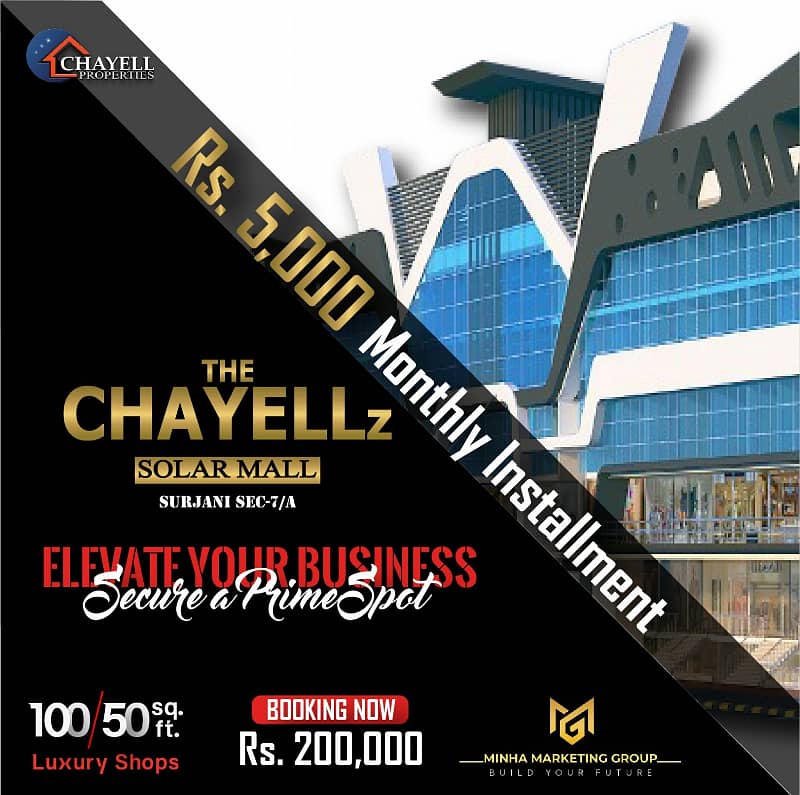 Shop Available For Sale in The Chayellz Solar Mall Sarjani Town Sector 7-A karachi 1