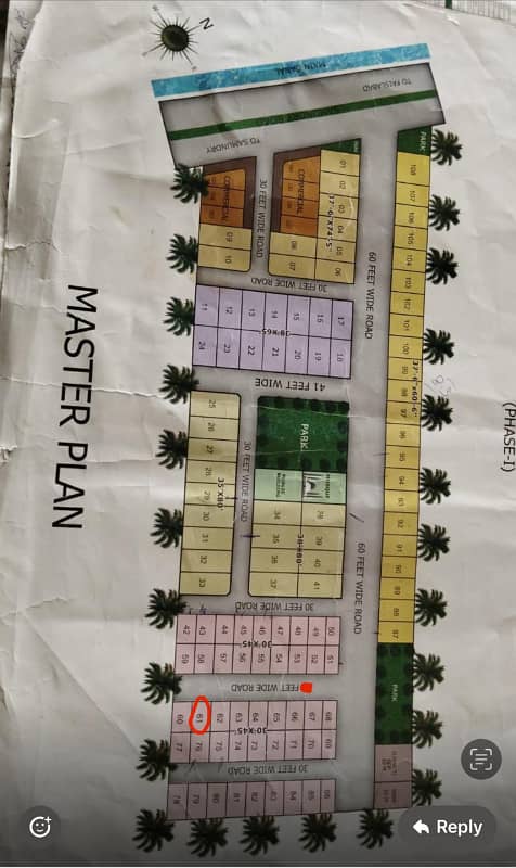 5 Marla plot for sale in meadows samundri road 0