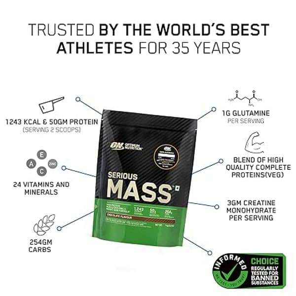 Serious Mass Gainer 1kg Protien powder 3