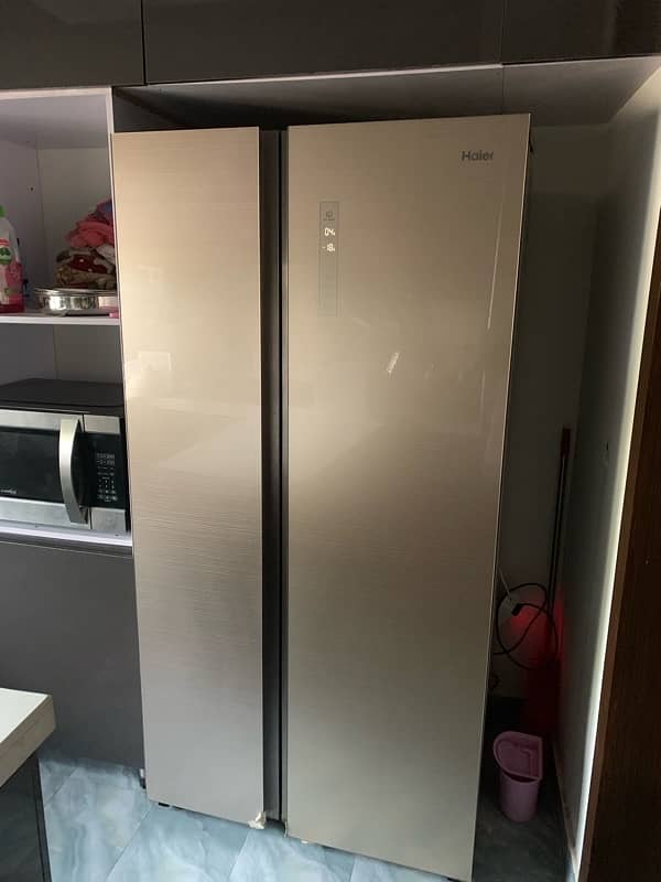 haier double door fridge 2