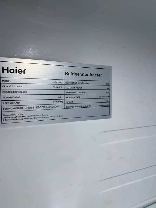 haier double door fridge 3