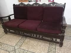 wooden sofa set