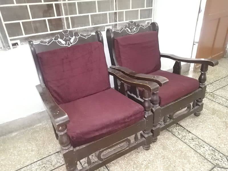 wooden sofa set 2