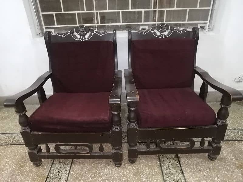 wooden sofa set 3