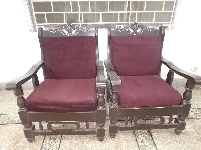 wooden sofa set 4