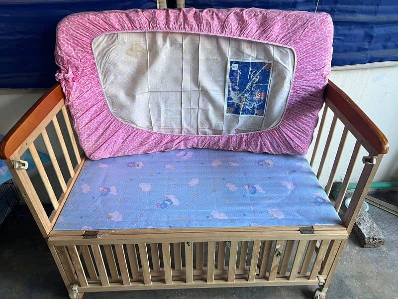 Baby Cot For Sale (Used but in good condition) 2