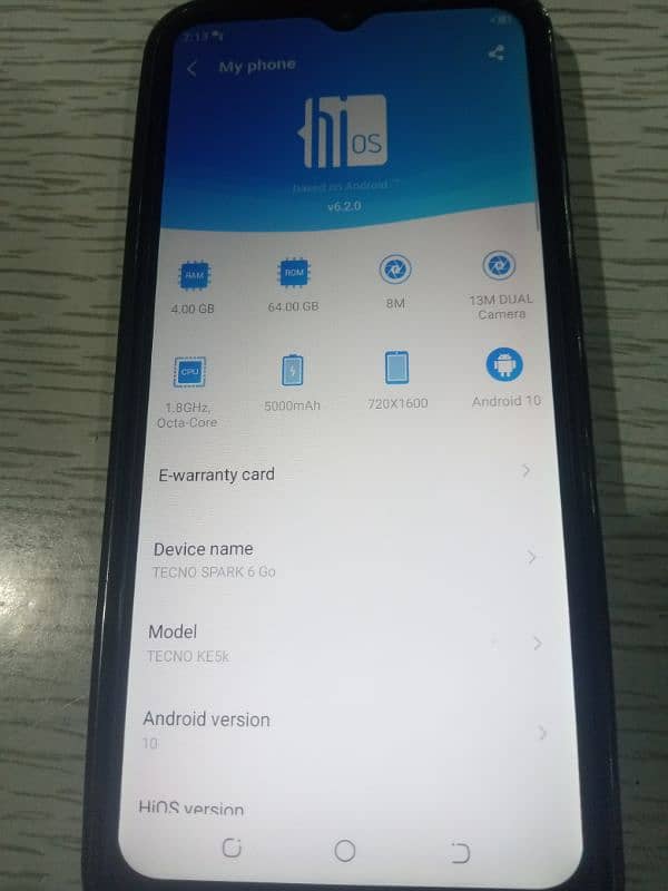 Tecno spark 6go 1