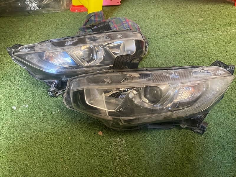 Honda Civic X Original Headlights and Back lights 2