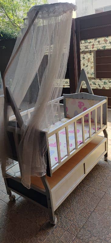 Baby Planet Wooden Baby Cot 3 in 1 For Sale! 1