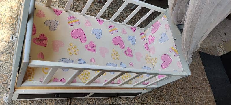 Baby Planet Wooden Baby Cot 3 in 1 For Sale! 6