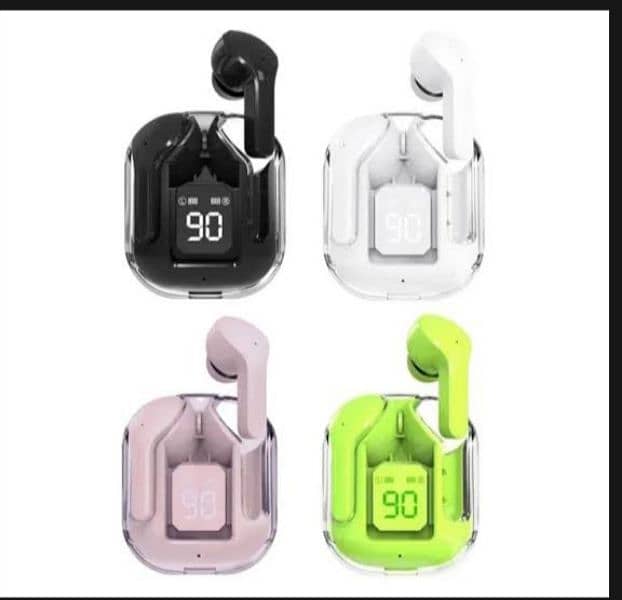 Air31 Earbuds Wireless Crystal Transparent Bluetooth 5.3 Ear Buds 4