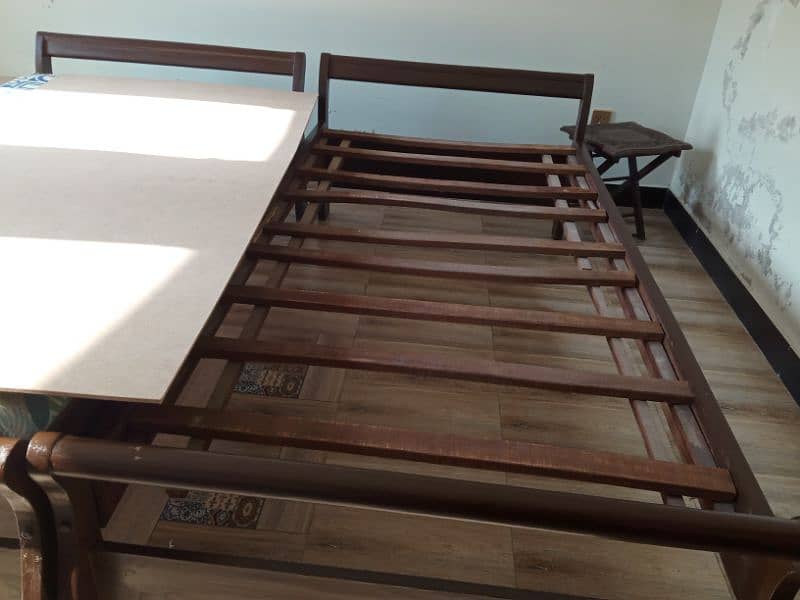 two single beds with mattress 3