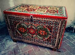 hand painted storage box