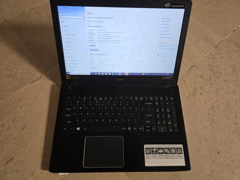 Acer Aspire i3-8th Gen 8GB Ram SSD+HDD 2