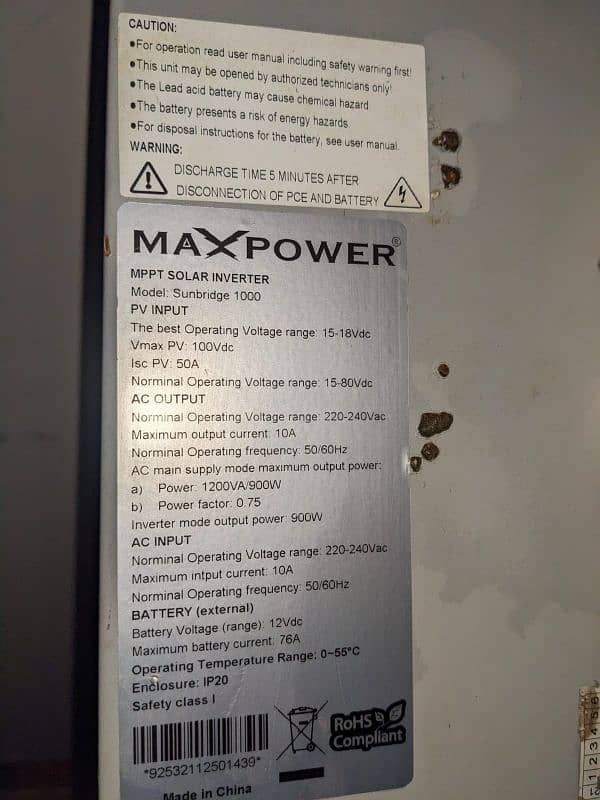 max power 1kva 2