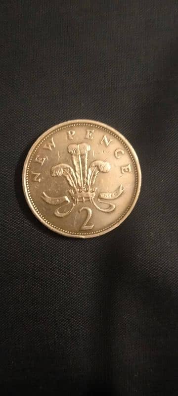 Antique New Pence 2 1981 coin 1