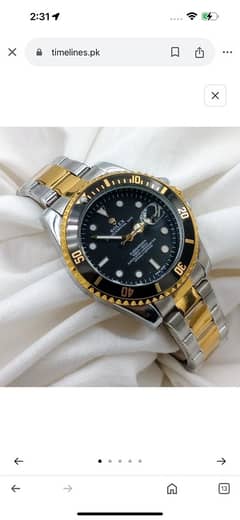 RLX SUBMARINER DATE TWO TONE BLACK