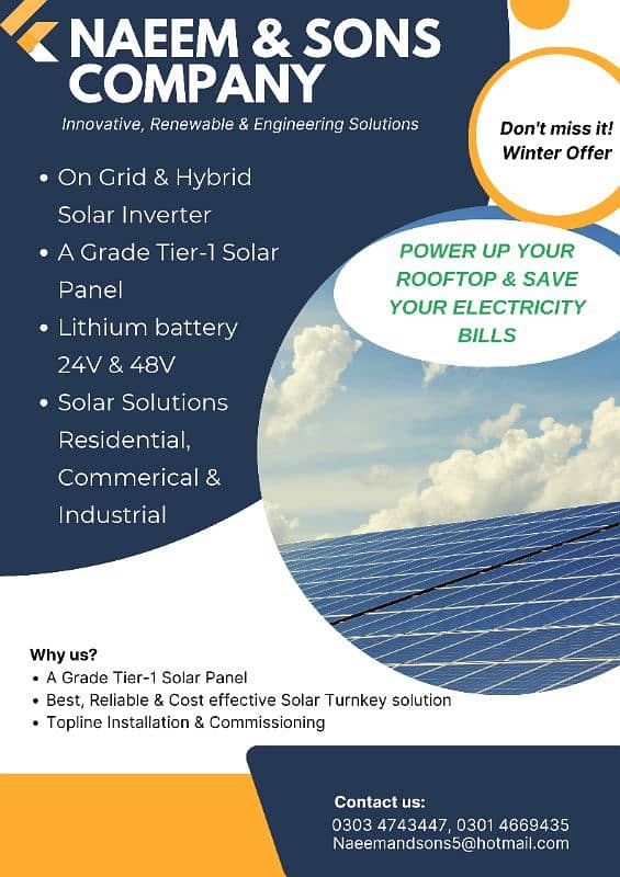 Solar Panels | Solar Inverter | DC Wires & Breaker | Lithium Battery 5