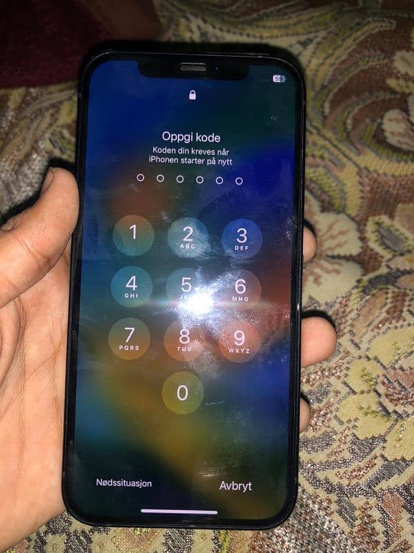 iphone 12 64 gb icloud  black colour 10 by 10 condition  zero stract 5