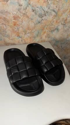 Louis Vuitton Damier Embossed Shower Sandals Black