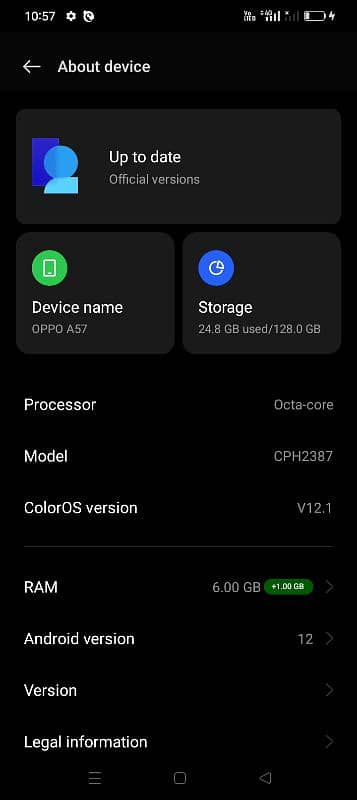 oppo A57/6/128GB only mobile 5