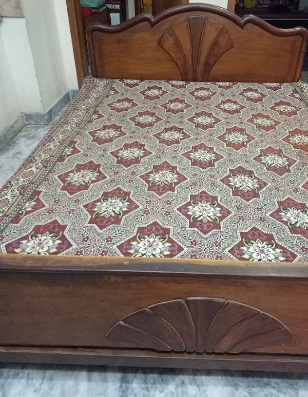 Pure Wooden Bed for urgent sale 1