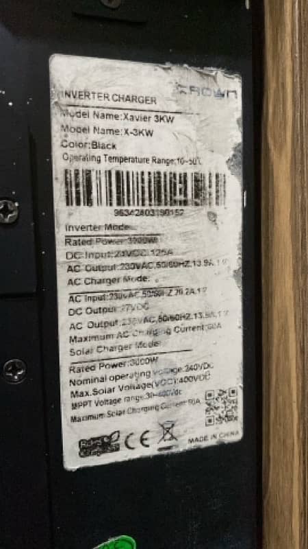 3kva solar inverter crown urgent sale 1