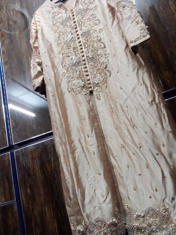 long shirt with Sharara and dupatta 2