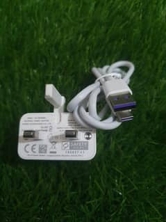 HUAWEI 40 W BOX PULLED ORIGINAL CHARGER WITH TYPE C CABLE